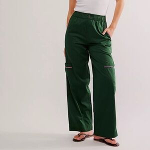 Free People Damson Madder Harrison Trousers Women's Green Cargo Pants size 8
